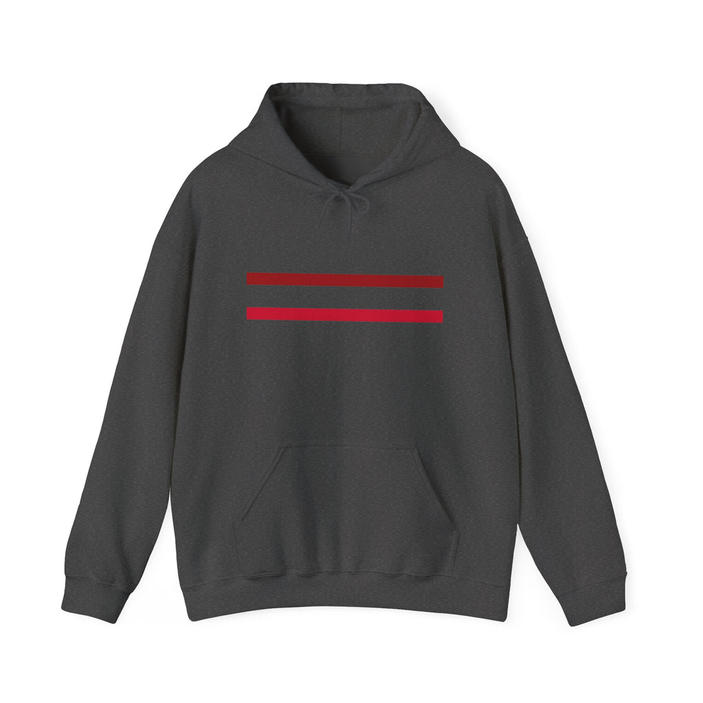 Mr Fook - Original  Minimalist Red Stripe Hoodie