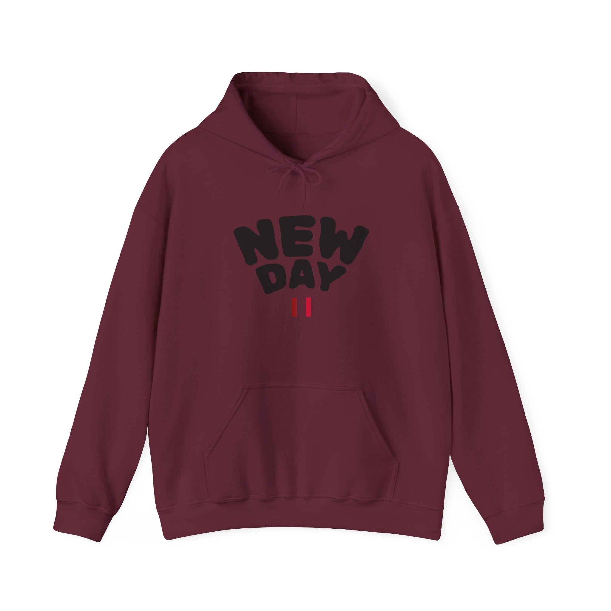 Custom Minimalist Hoodie — "New Day" White Pullover