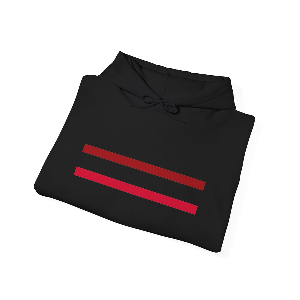 Mr Fook - Original  Minimalist Red Stripe Hoodie
