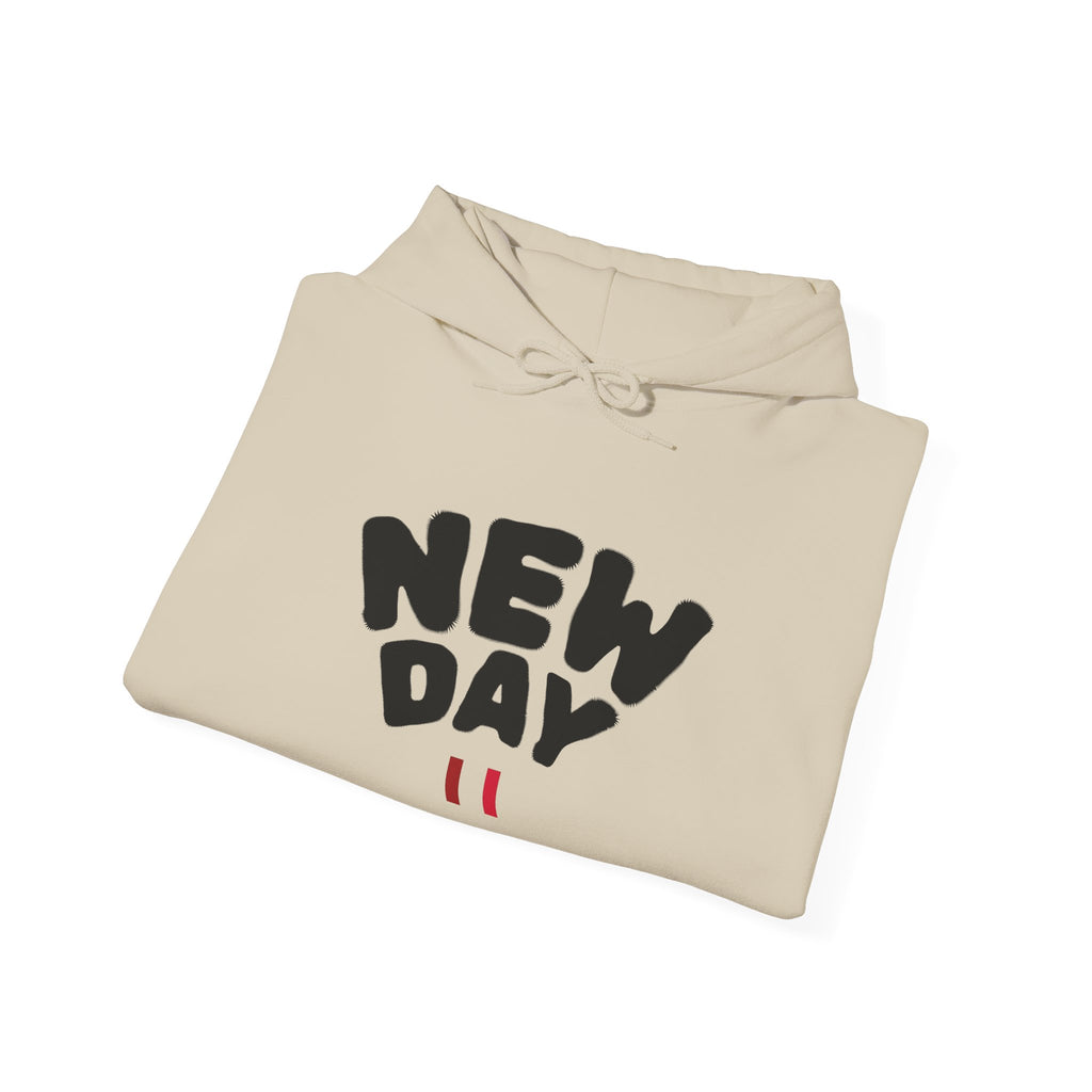 Sudadera minimalista personalizada — Sudadera blanca "New Day"