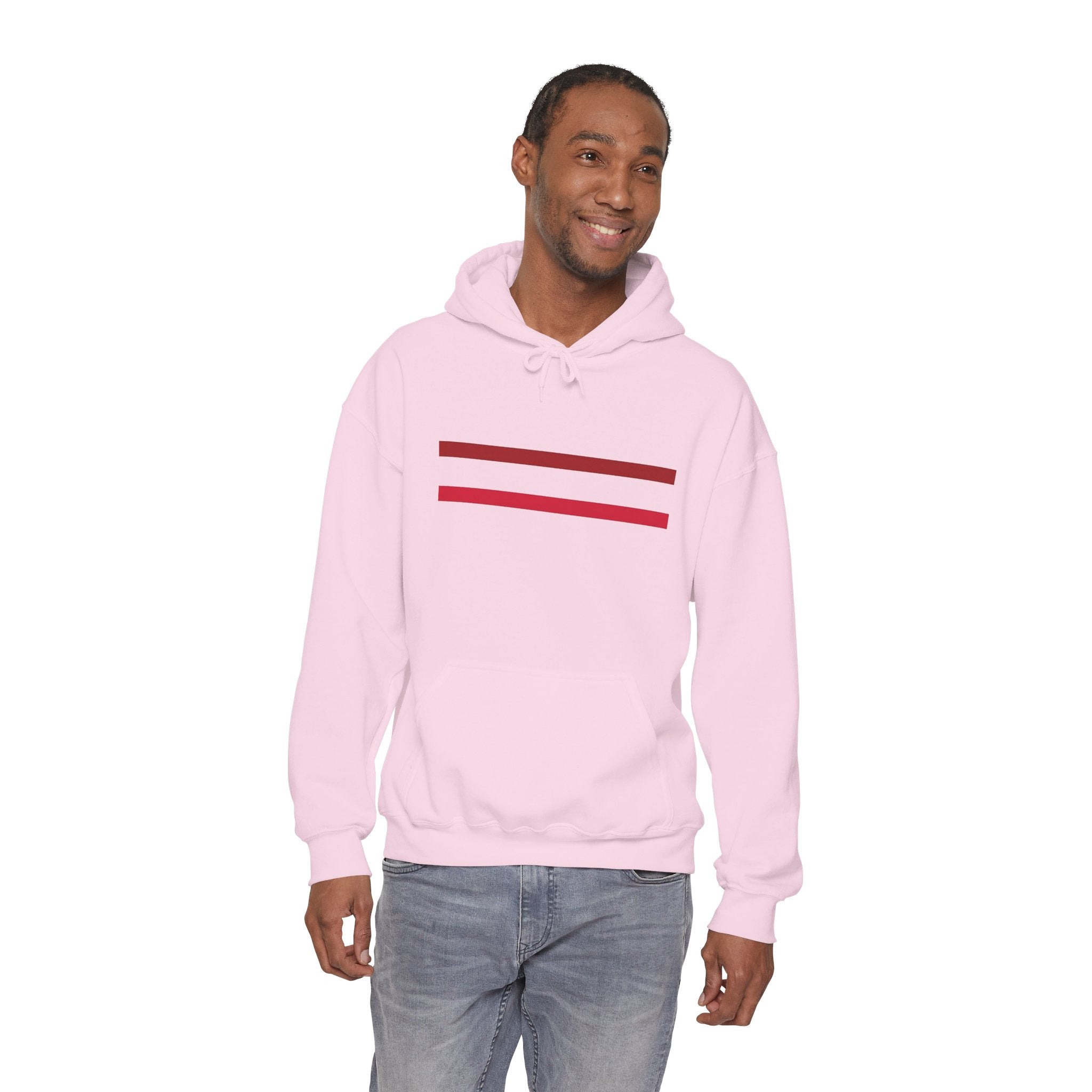 Mr Fook - Original  Minimalist Red Stripe Hoodie