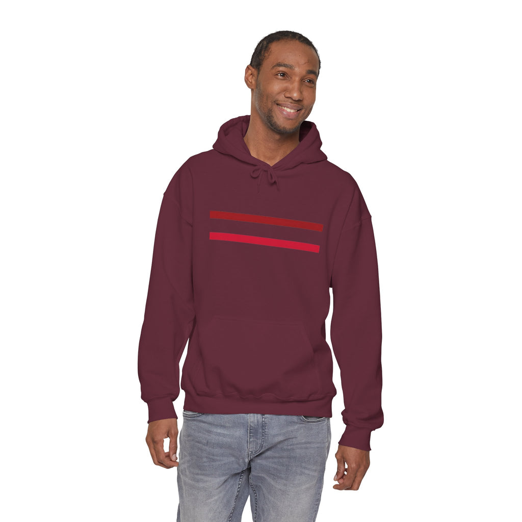 Mr Fook - Original  Minimalist Red Stripe Hoodie