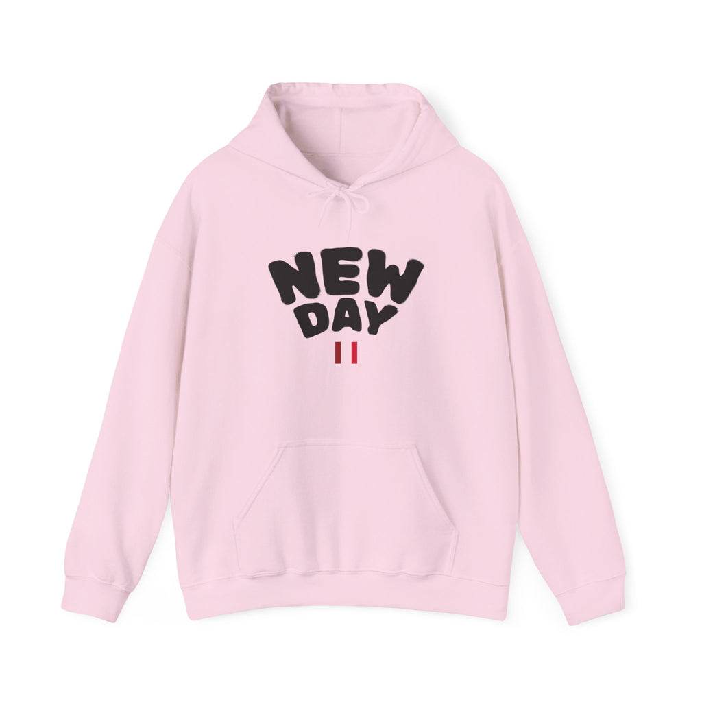 Sudadera minimalista personalizada — Sudadera blanca "New Day"