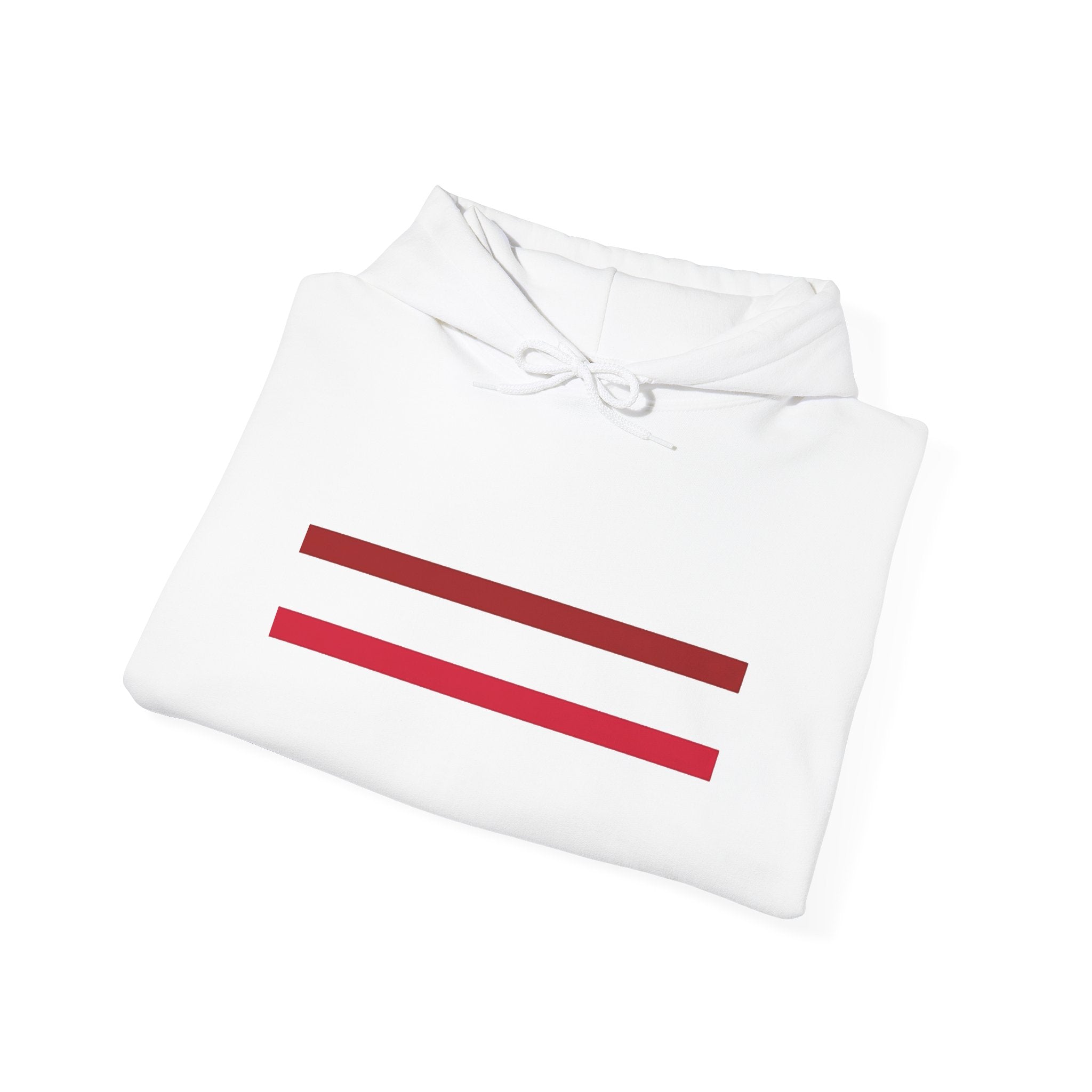Mr Fook - Original  Minimalist Red Stripe Hoodie
