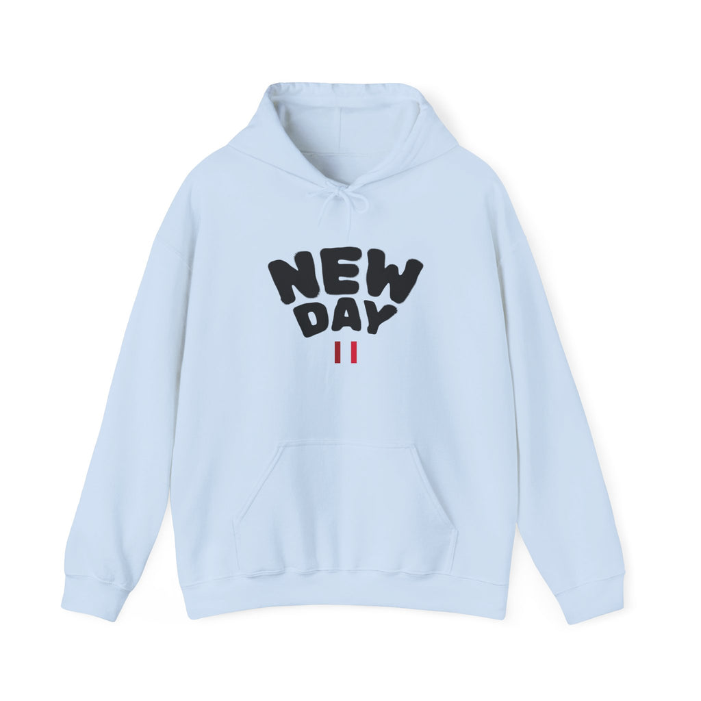 Sudadera minimalista personalizada — Sudadera blanca "New Day"