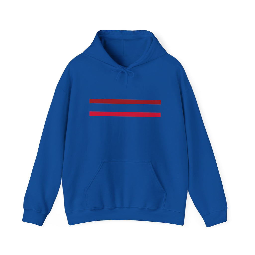 Mr Fook - Original  Minimalist Red Stripe Hoodie