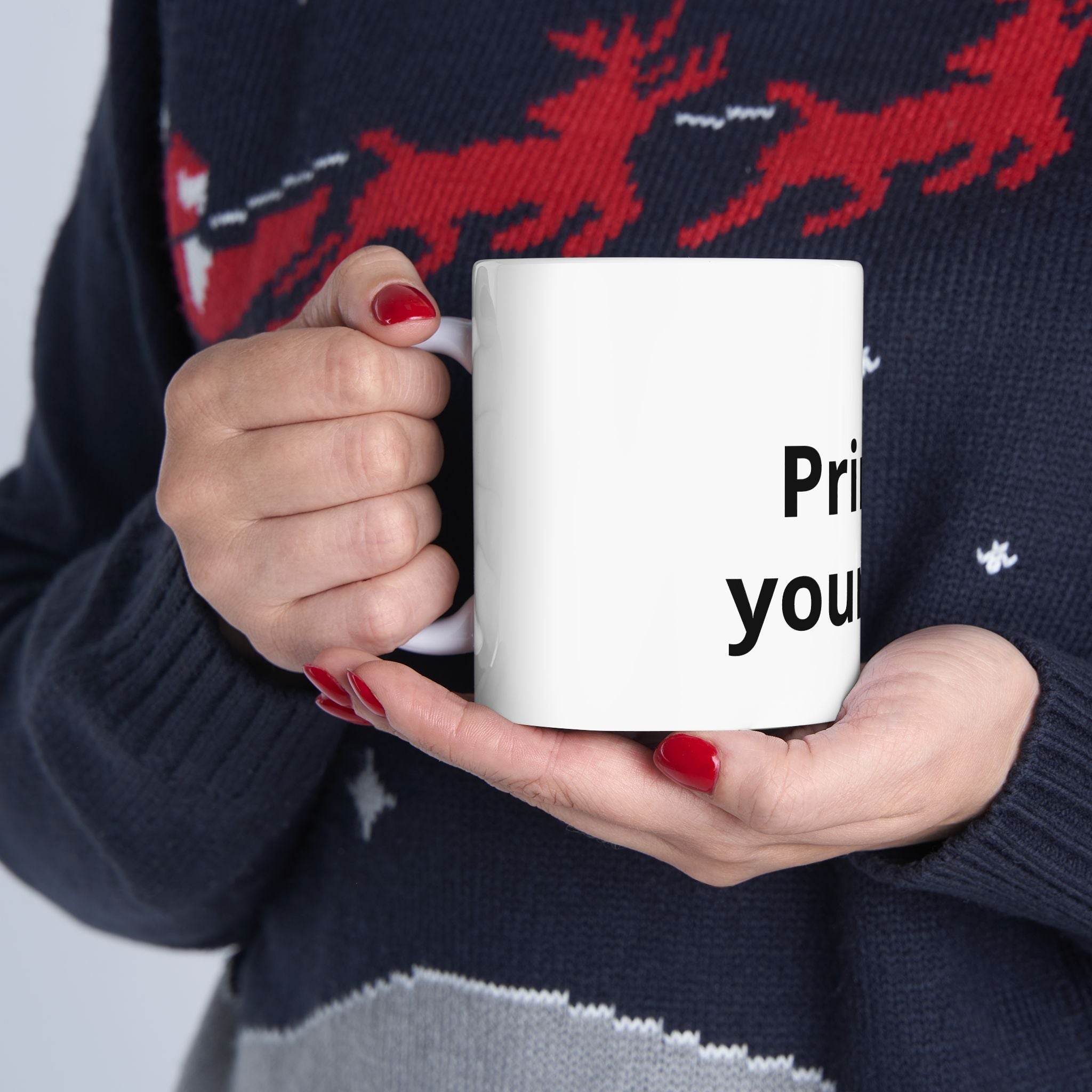 Taza de cerámica – Taza de café con el estampado "Print It Your Way" (325 ml y 444 ml)