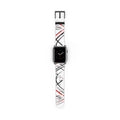 Mr Fook - Abstract Red & Black Scribble Watch Band — Modern Graphic Apple Watch Strap