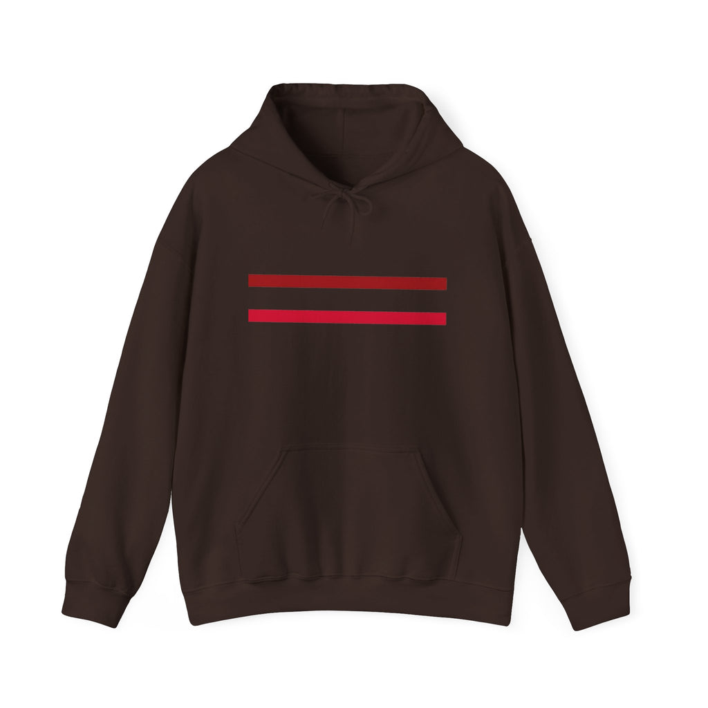 Mr Fook - Original  Minimalist Red Stripe Hoodie