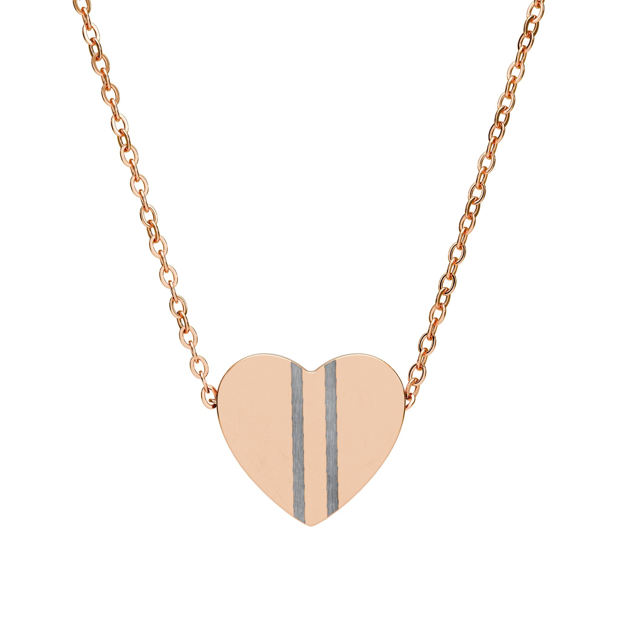 Mr Fook - Heart Necklace  (Silver or Black)