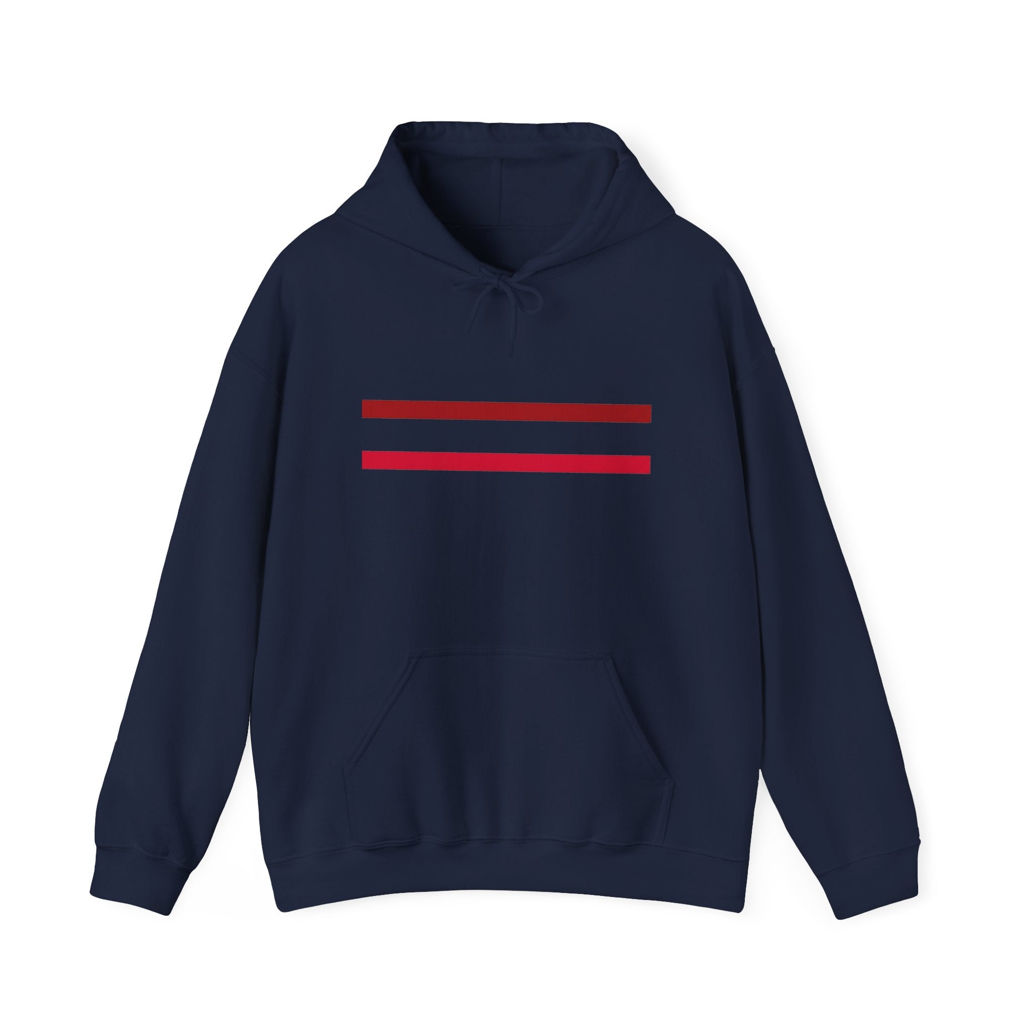 Mr Fook - Original  Minimalist Red Stripe Hoodie