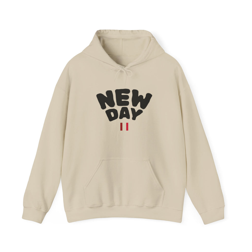 Sudadera minimalista personalizada — Sudadera blanca "New Day"