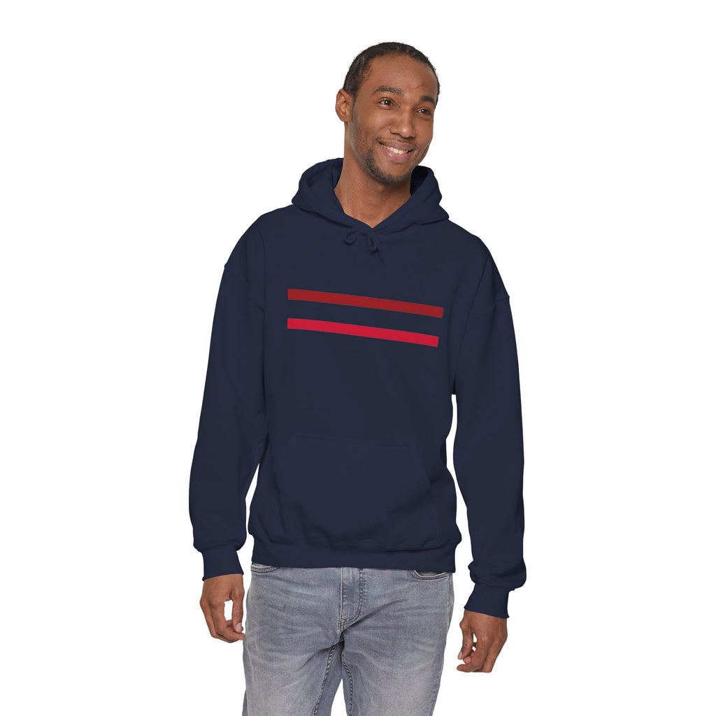 Mr Fook - Original  Minimalist Red Stripe Hoodie