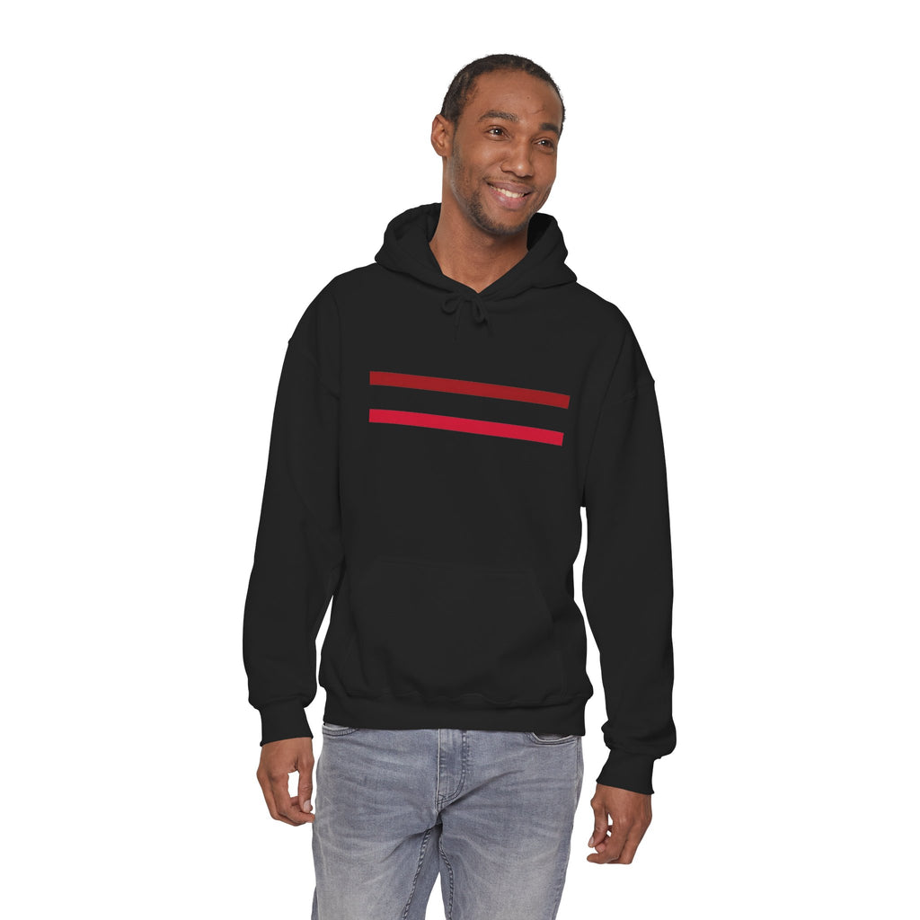 Mr Fook - Original  Minimalist Red Stripe Hoodie