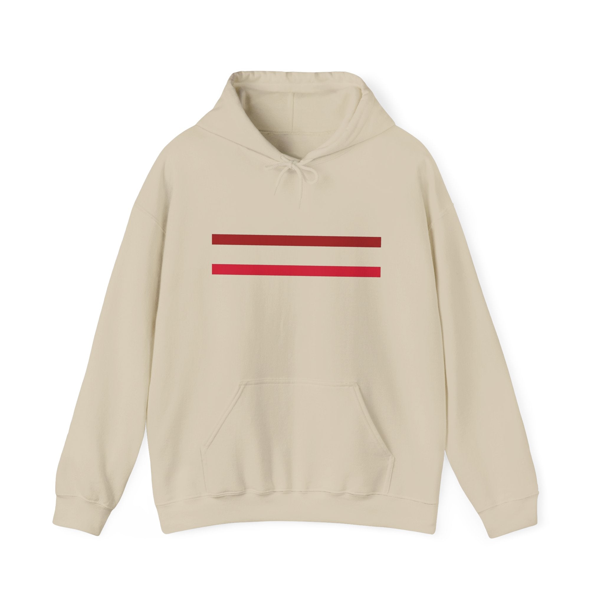 Mr Fook - Original  Minimalist Red Stripe Hoodie