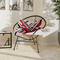 Mr Fook - Abstract Red & Black Geometric Velveteen Blanket