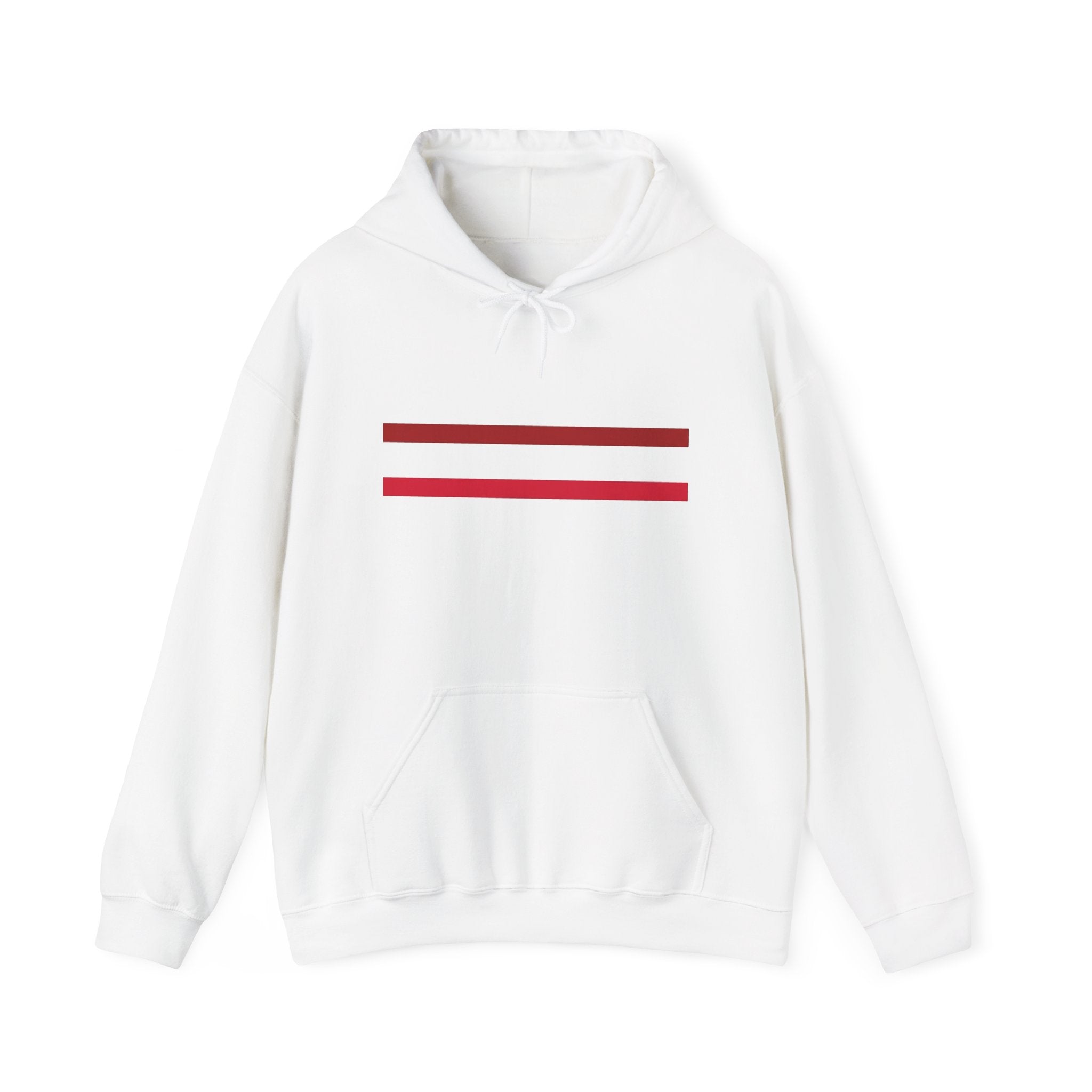 Mr Fook - Original  Minimalist Red Stripe Hoodie