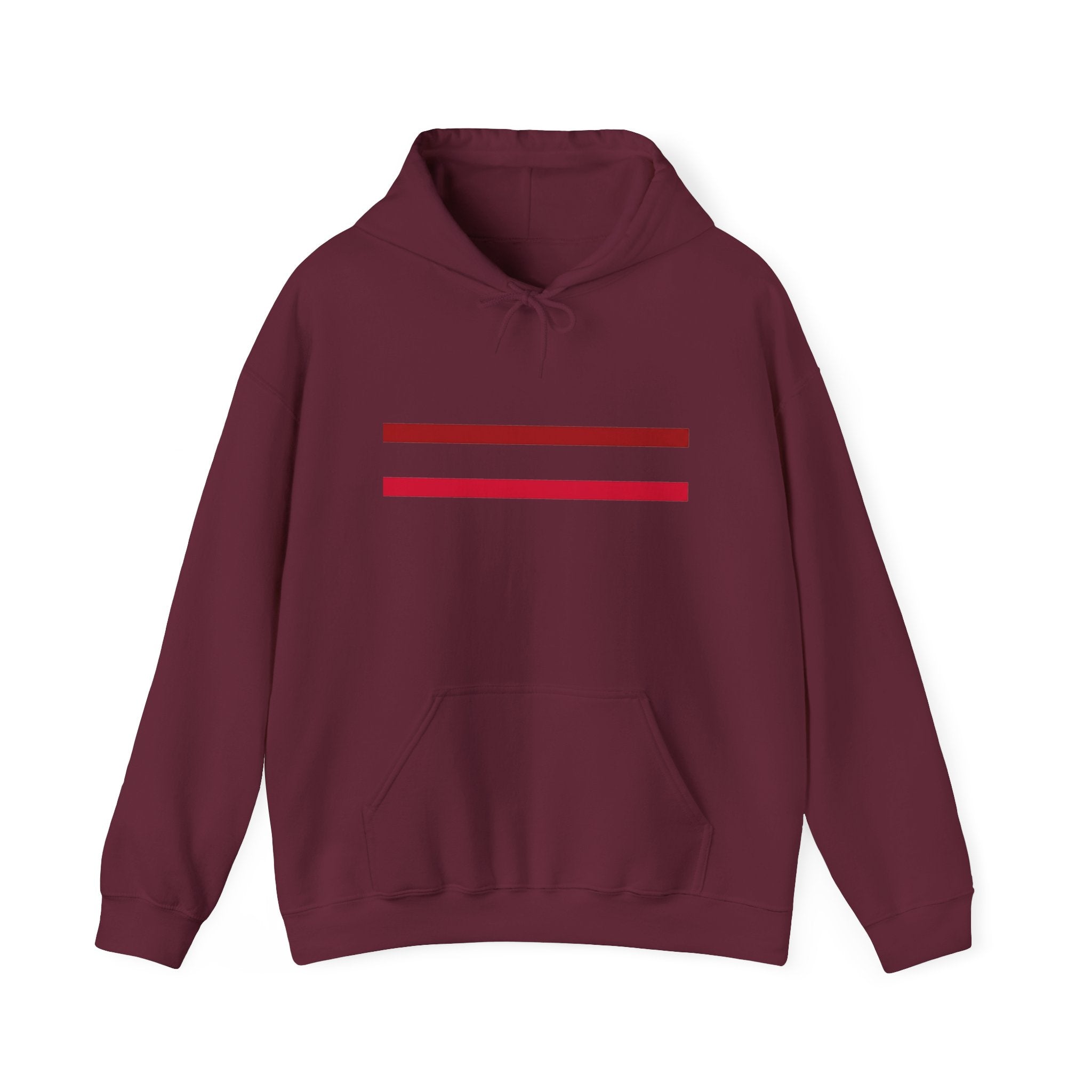 Mr Fook - Original  Minimalist Red Stripe Hoodie