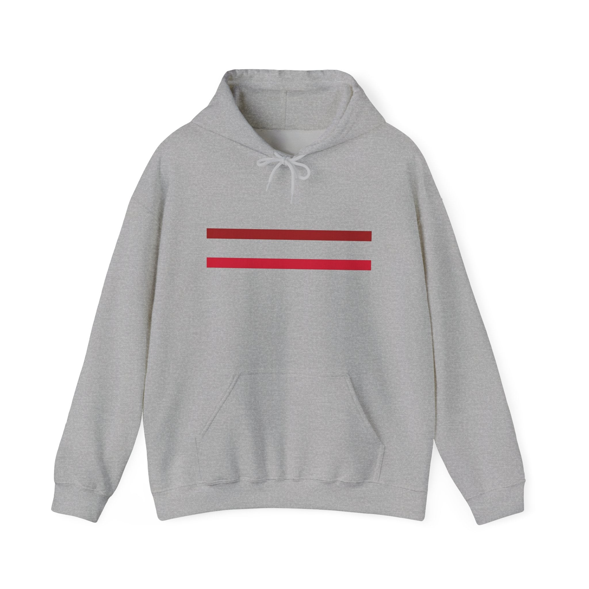 Mr Fook - Original  Minimalist Red Stripe Hoodie