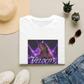 Velocity Graphic T-Shirt — "Velocity" Neon Retro Pop Star Tee (Finally Legal Variant)