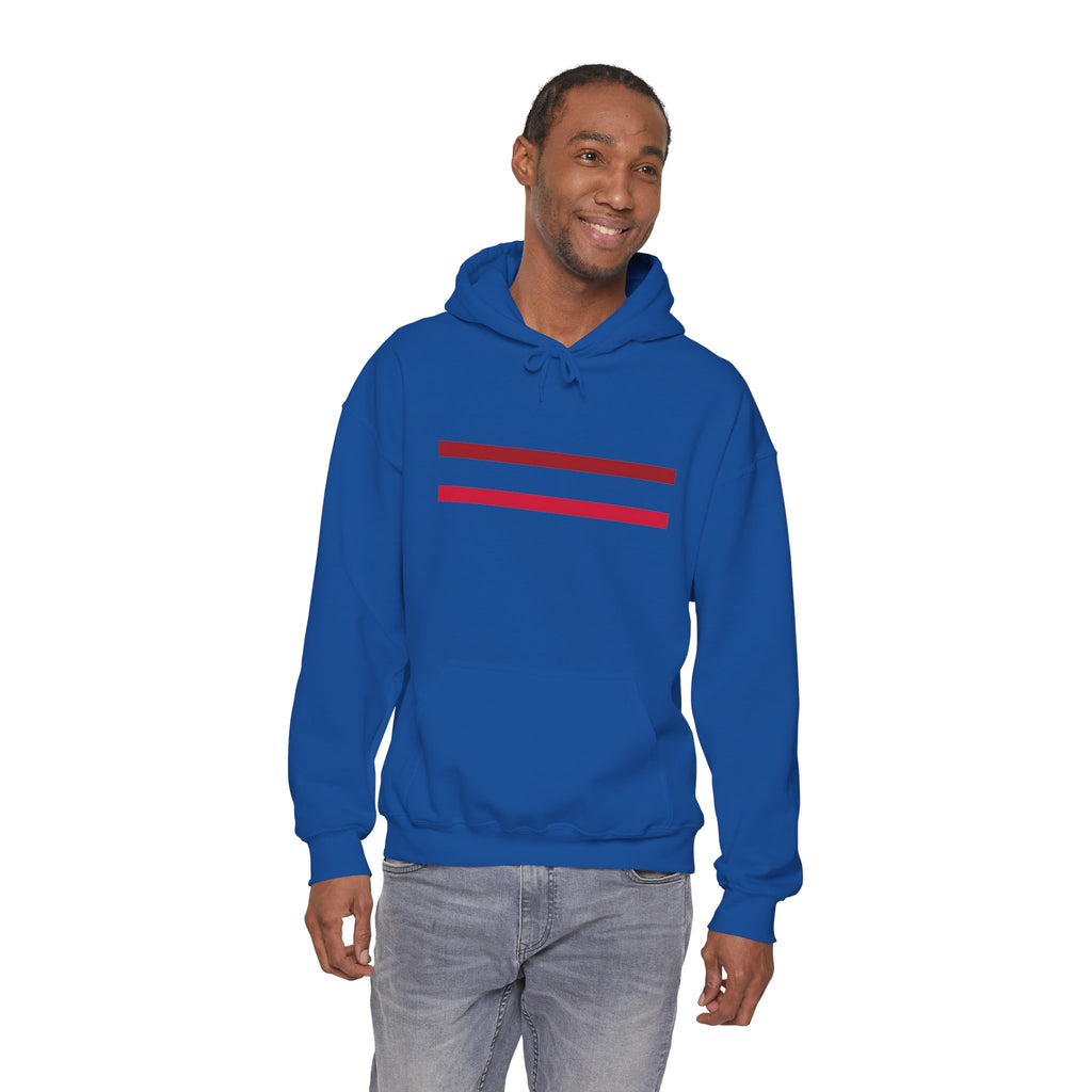 Mr Fook - Original  Minimalist Red Stripe Hoodie