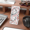 Mr Fook - Abstract Red & Black Swirl Phone Stand