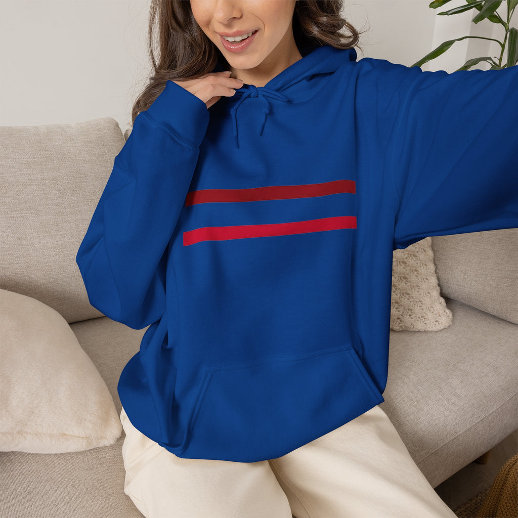 Mr Fook - Original  Minimalist Red Stripe Hoodie