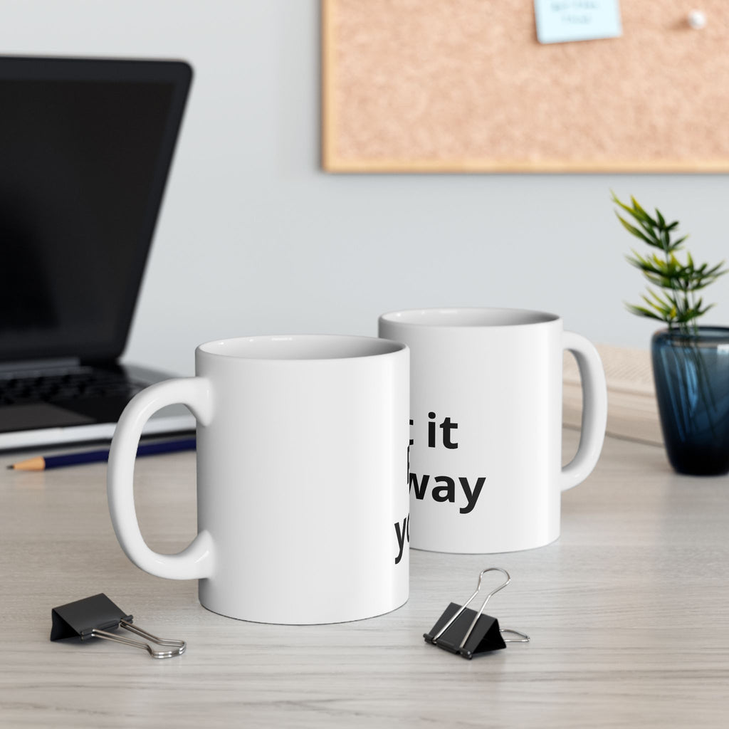 Taza de cerámica – Taza de café con el estampado "Print It Your Way" (325 ml y 444 ml)