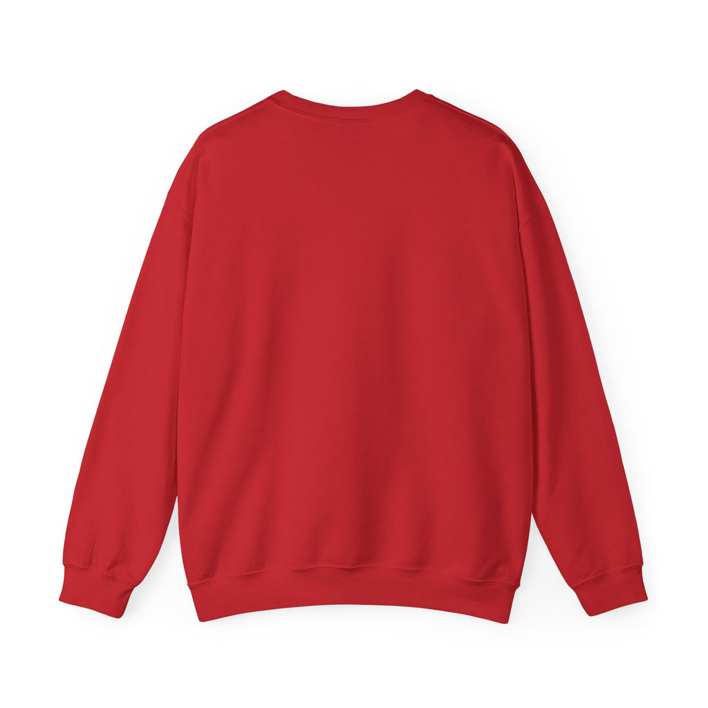 Mr Fook - Minimalist White Sweatshirt with Red Double Stripe Pocket Accent