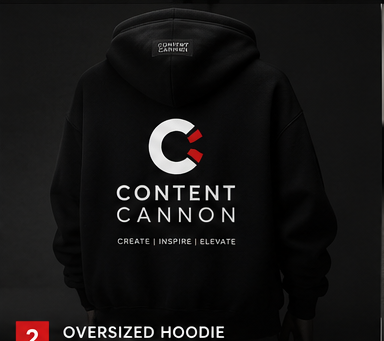Content Cannon Oversized Hoodie
