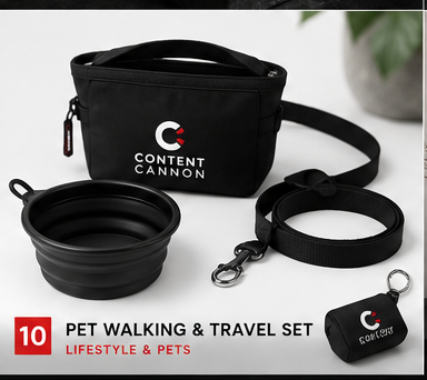 Content Cannon Pet Walking and Travel Set