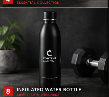 Content Cannon Insulated Water Bottle
